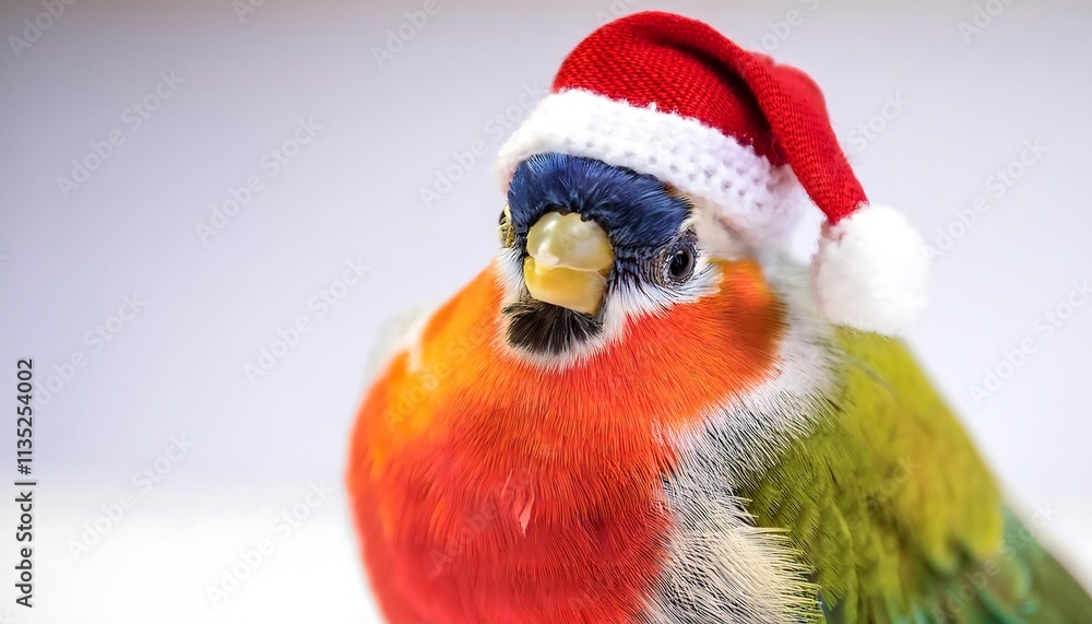 Colorful christmas bird Colorful christmas bird