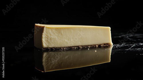 Studio Shot of Creamy Cheesecake with Fresh Fruit Topping