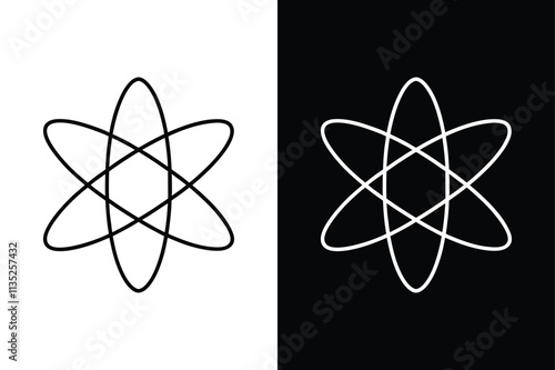 Nuclear Fusion Symbol. A Minimalist and Impactful Vector Icon