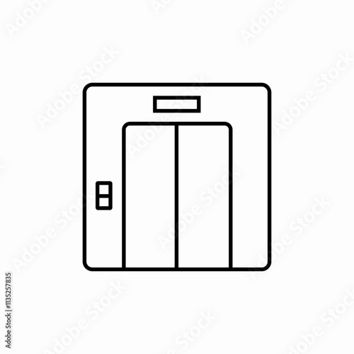 elevator lift icon sign vector