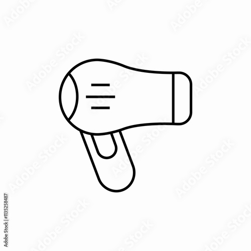 hair dryer icon sign vector
