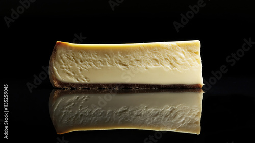 Studio Shot of Creamy Cheesecake with Fresh Fruit Topping