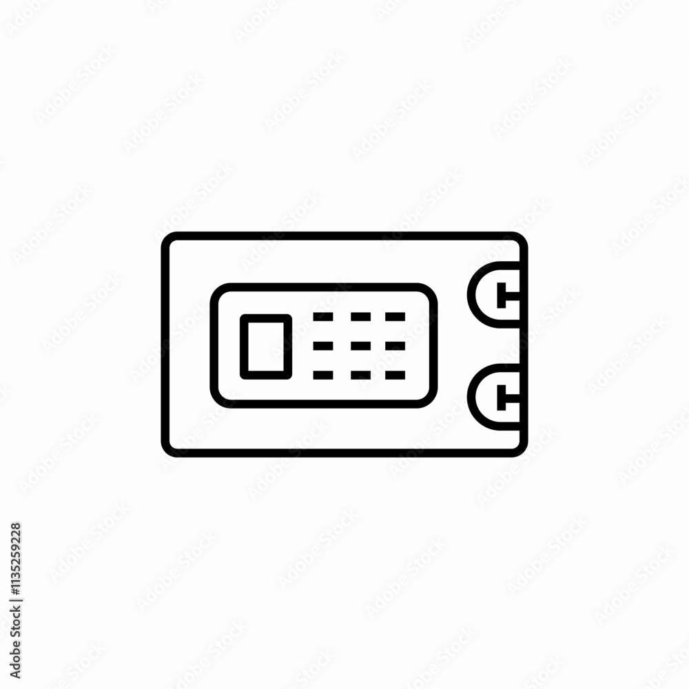 money safe icon sign vector money safe icon sign vector
