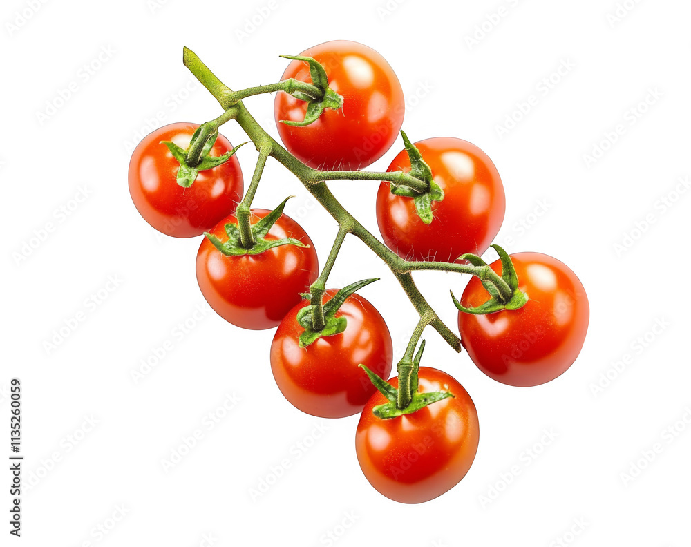 tomatoes on a white background