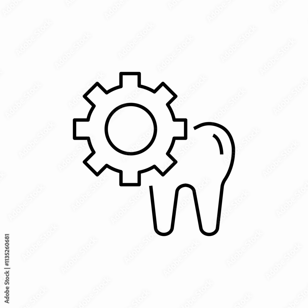 tooth dental maintenance icon sign vector tooth dental maintenance icon sign vector