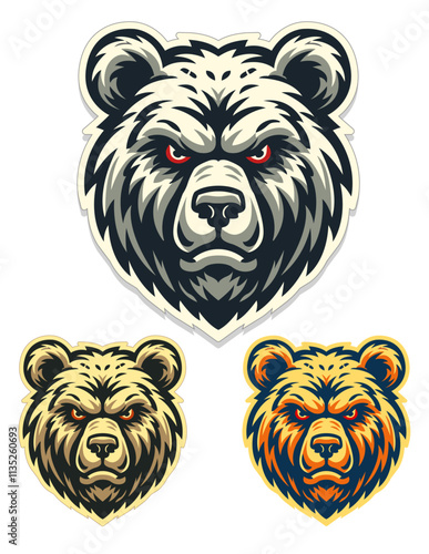 Bear Head Mascot - Vector  - for Sports team 