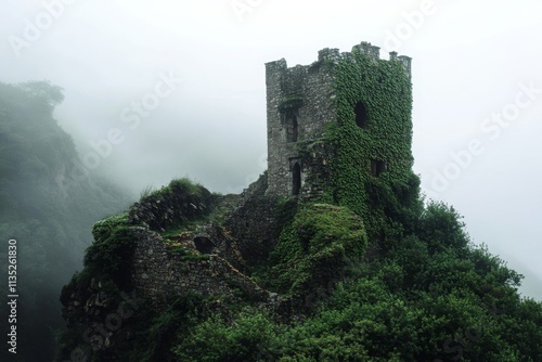 Enchanted Ruins of a Mountaintop Fortress photo