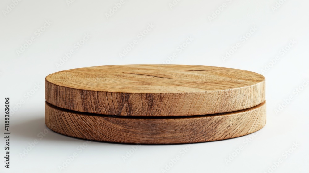 Round Wooden Box with Natural Texture Round Wooden Box with Natural Texture