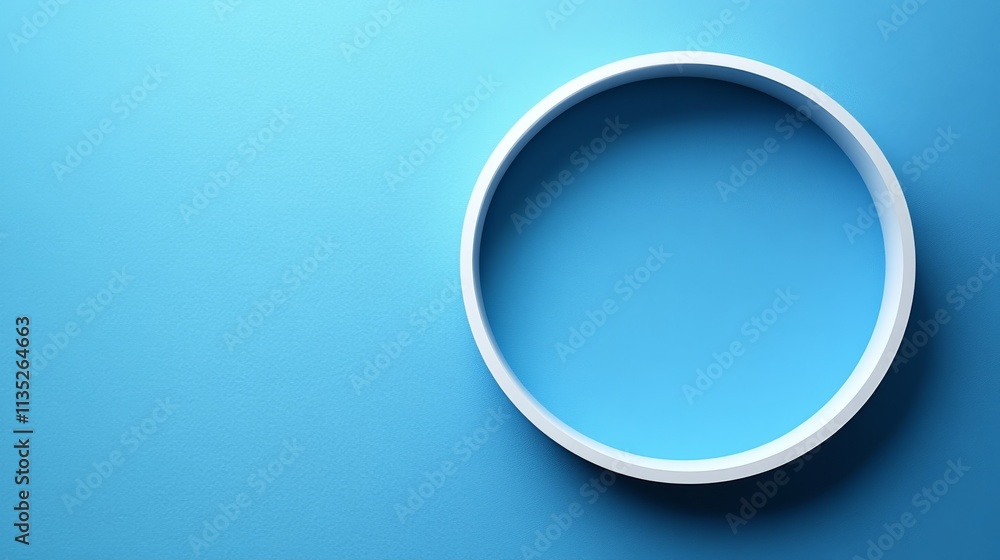 Abstract Blue Oval Frame Display Abstract Blue Oval Frame Display