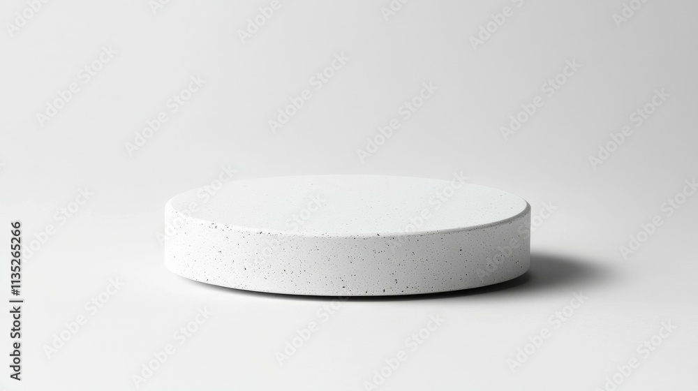 Minimalist White Concrete Pedestal Minimalist White Concrete Pedestal