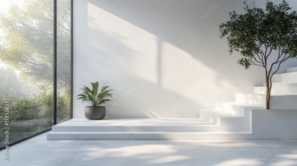 Modern Minimalist Interior with Natural Light Modern Minimalist Interior with Natural Light