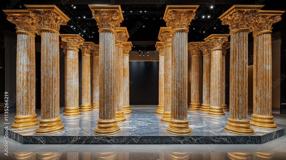 Fototapeta premium Majestic Pillars in Classical Architecture