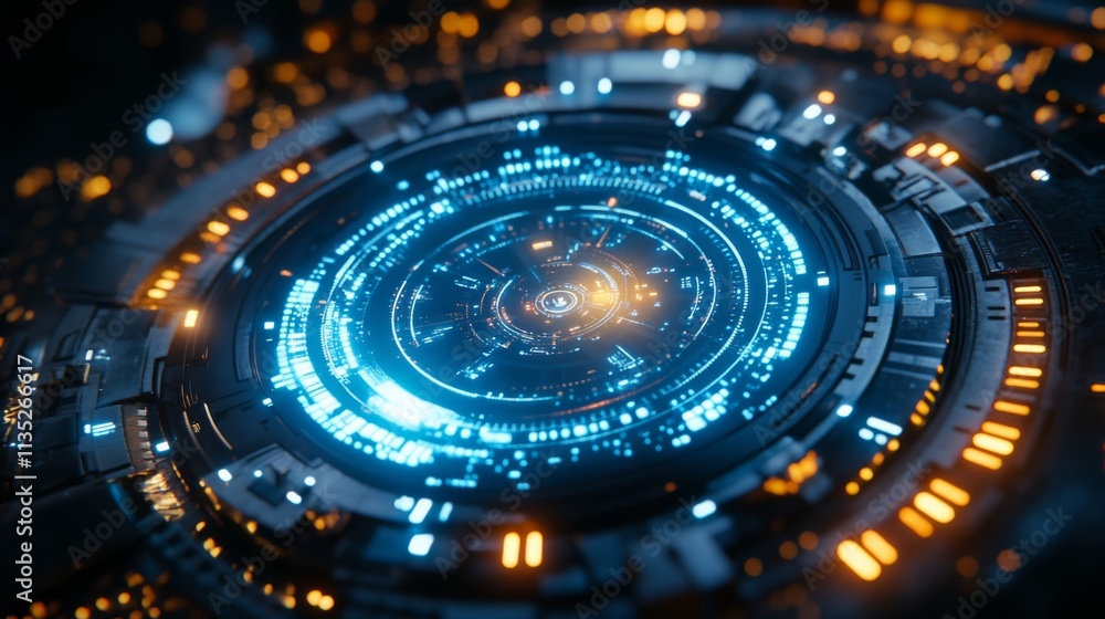 Futuristic Digital Interface