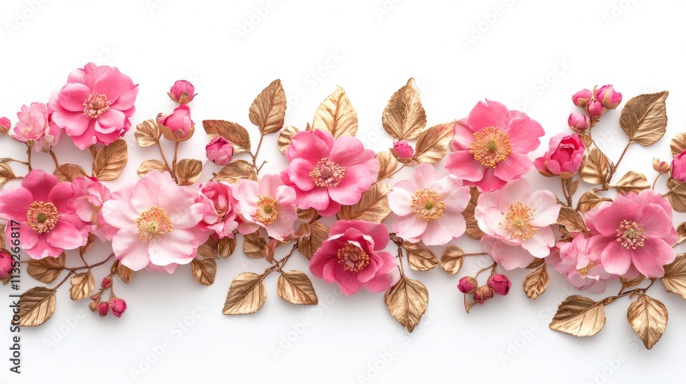 Pink and Gold Floral Arrangement Pink and Gold Floral Arrangement