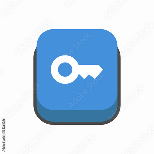 key password button icon sign vector