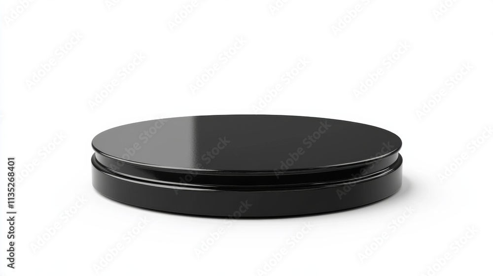 Black Round Cosmetic Container Black Round Cosmetic Container