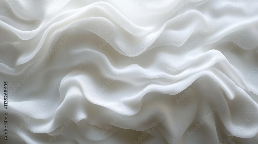 White Fabric Waves White Fabric Waves