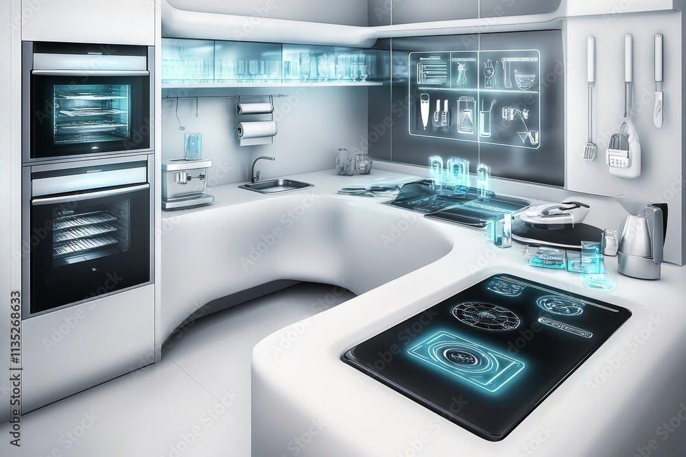 Futuristic Smart Kitchen Design Futuristic Smart Kitchen Design