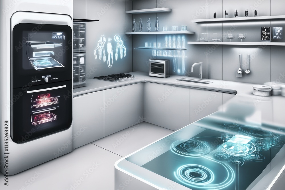 Futuristic Smart Kitchen Design Futuristic Smart Kitchen Design