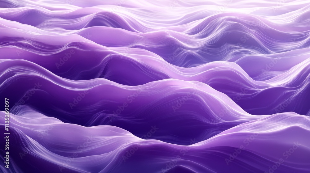 Obraz premium Purple Abstract Waves
