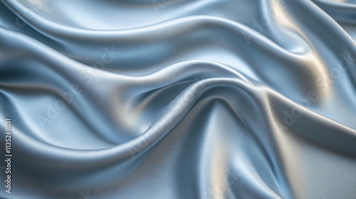 Luxurious Blue Satin Fabric