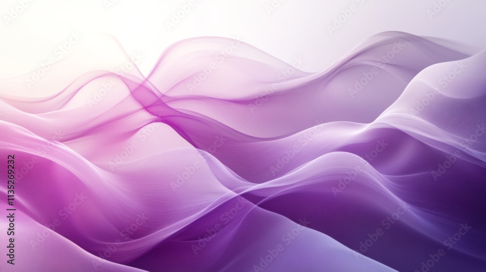 Obraz premium Abstract Waves of Purple Light