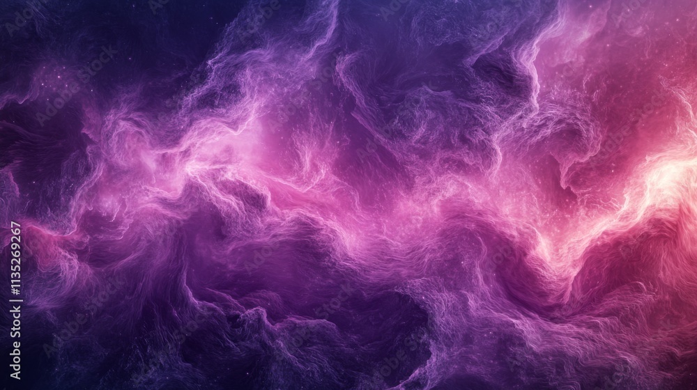 Fototapeta premium Ethereal Purple Nebula Background