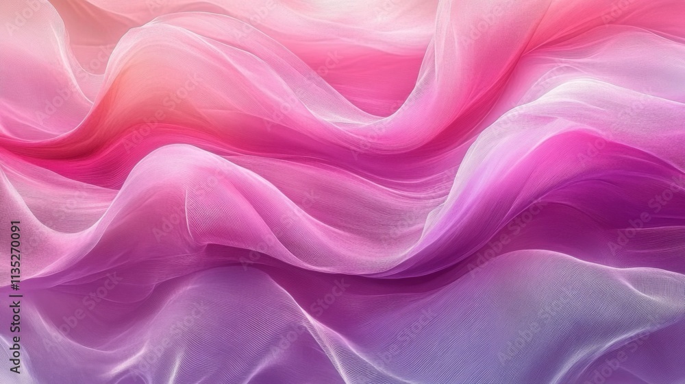 Obraz premium Abstract Pastel Fabric Waves