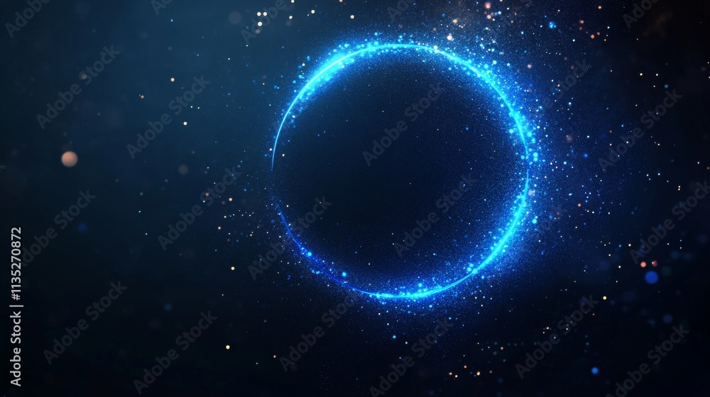 Obraz premium Mystical Blue Energy Ring