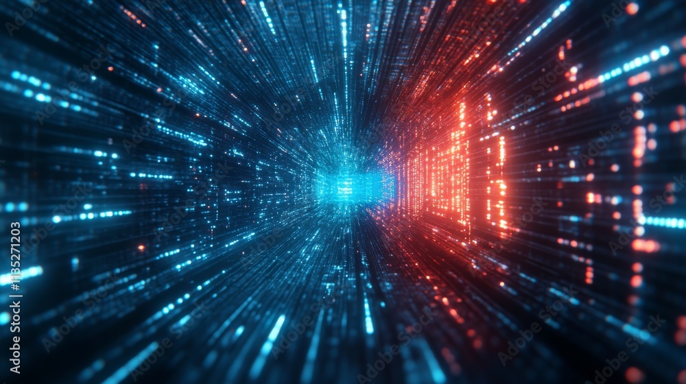 Obraz premium Digital Data Stream