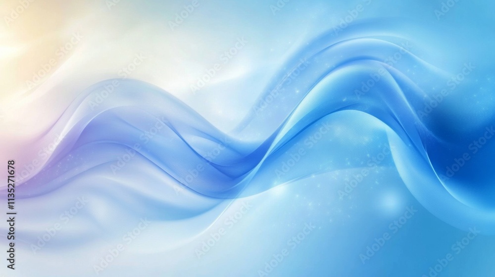 Naklejka premium Abstract Blue and Purple Waves