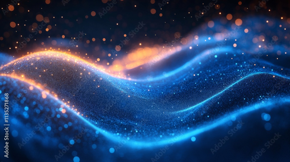 Abstract Glowing Wave Background Abstract Glowing Wave Background