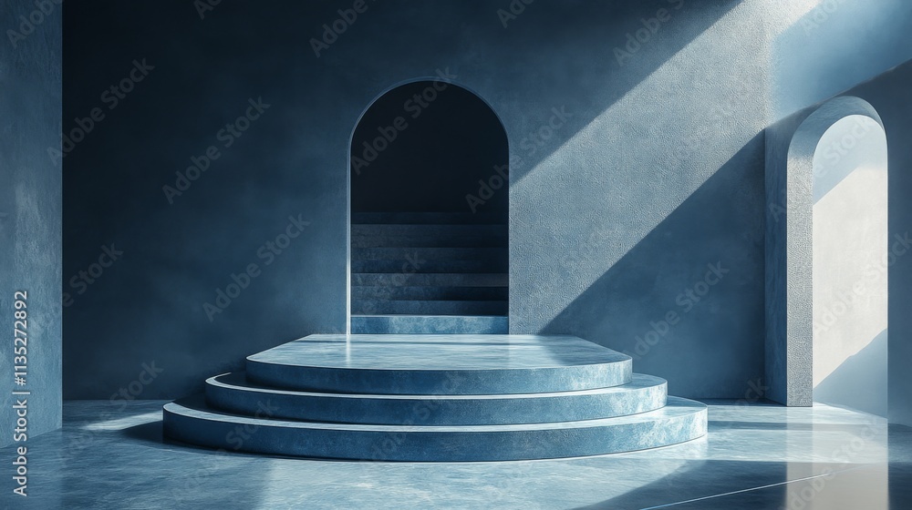 Mystical Blue Architectural Interior Mystical Blue Architectural Interior