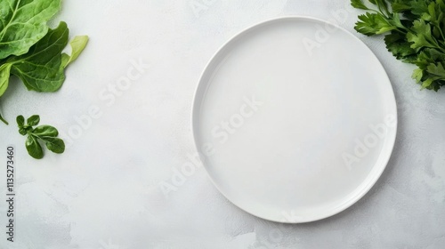 Fresh green vegetables on a light marble surface ready for salad preparation