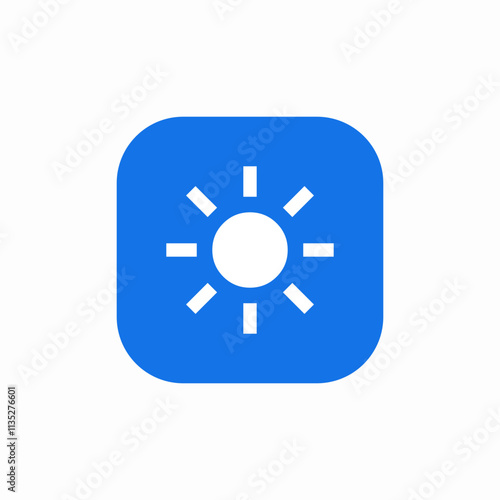 sun brightness icon sign vector