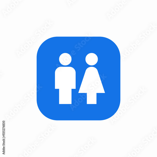 wc male female icon sign vector