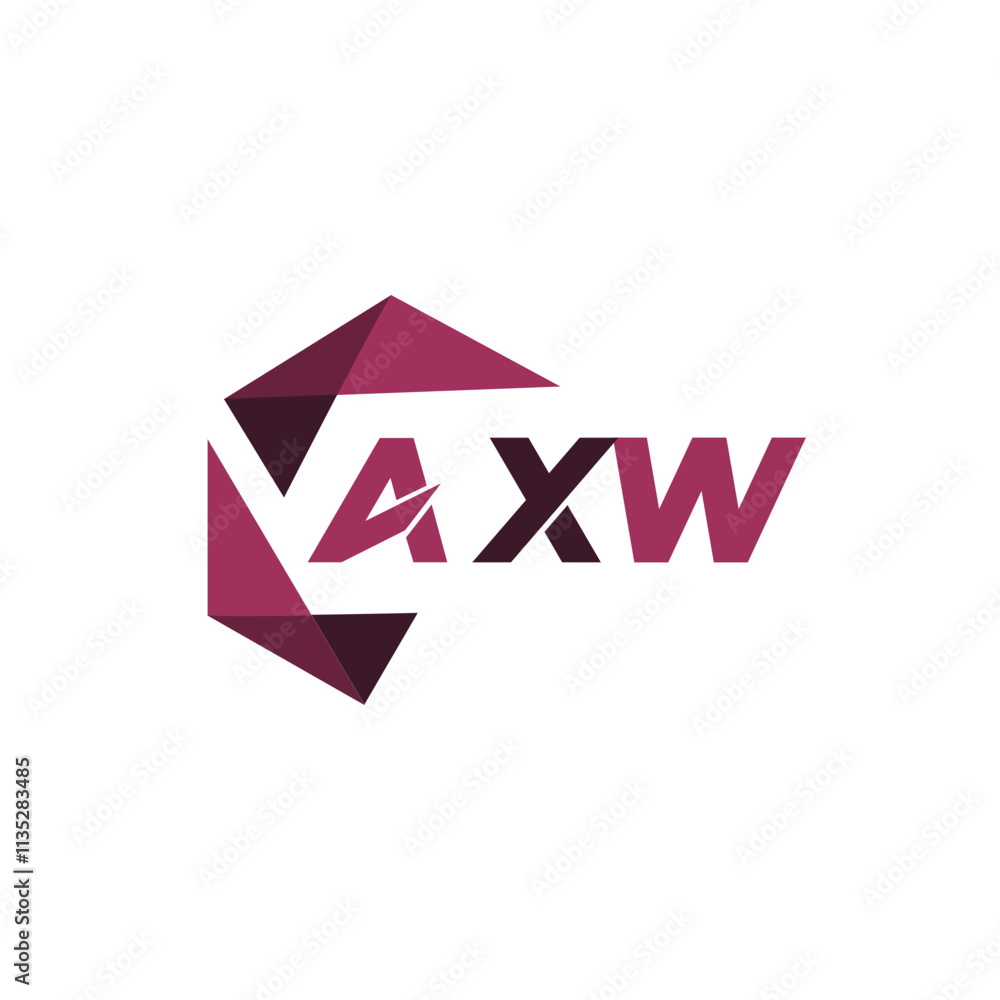 AXW creative minimalist letter logo. AXW unique vector initials alphabet letter logo design AXW creative minimalist letter logo. AXW unique vector initials alphabet letter logo design