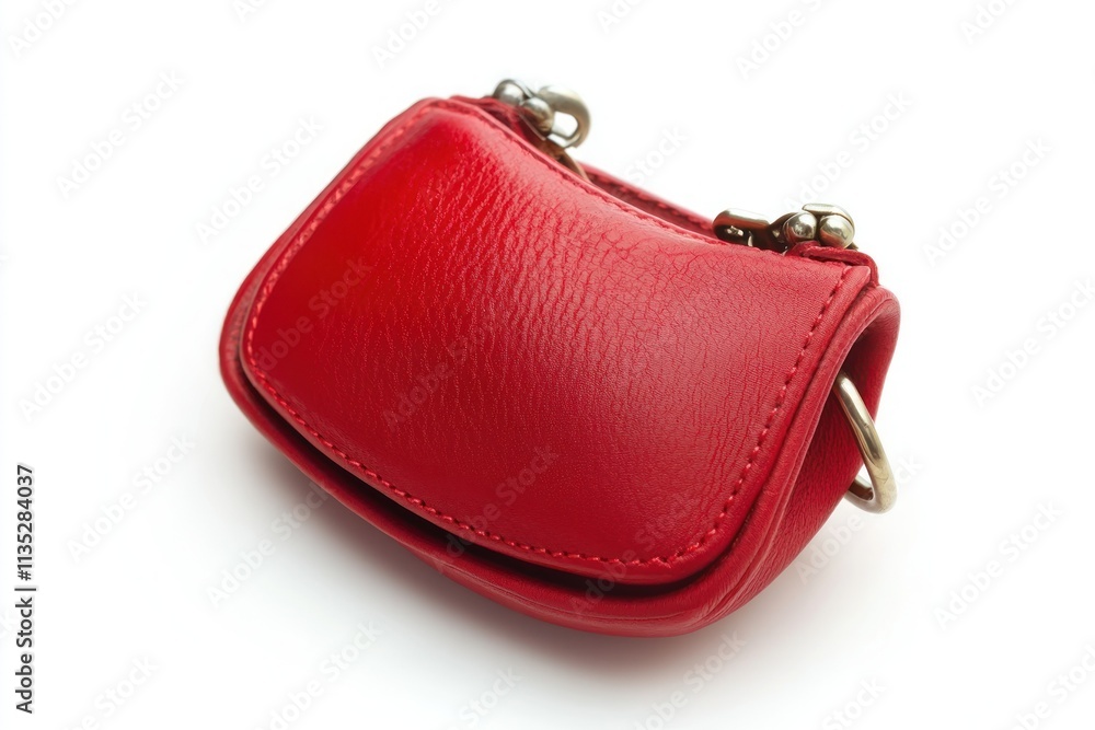 Small Red Leather Coin Purse with Smooth Texture and Zipper Closure, Perfect for Organizing Coins, Keys, and Small Essentials for Everyday Use Small Red Leather Coin Purse with Smooth Texture and Zipper Closure, Perfect for Organizing Coins, Keys, and Small Essentials for Everyday Use