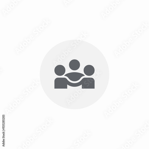 diversity equity button icon sign vector