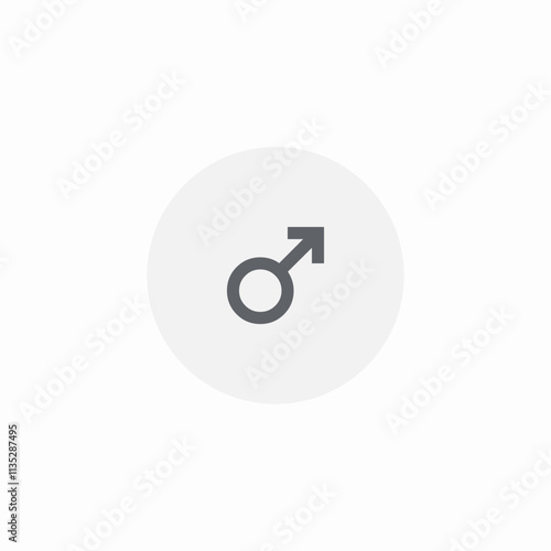 male symbol button icon sign vector