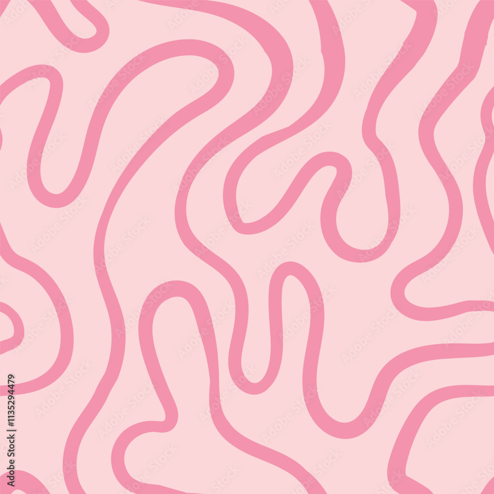 Seamless abstract pattern with squiggles and scribbles. Weaved curved lines. Chaotic ink scribbles decorative texture. Messy doodles, wavy and curly lines. Seamless abstract pattern with squiggles and scribbles. Weaved curved lines. Chaotic ink scribbles decorative texture. Messy doodles, wavy and curly lines.