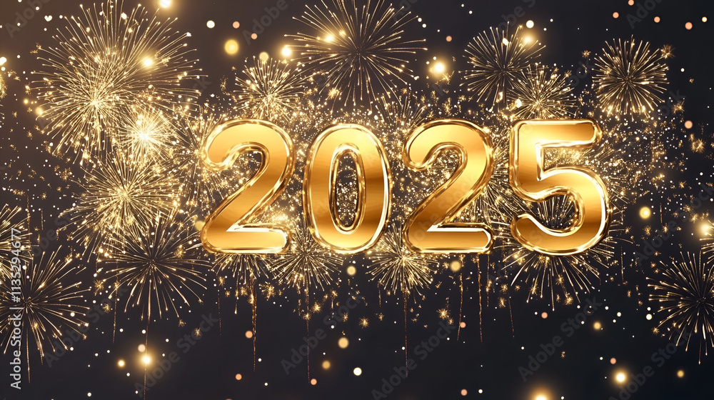 Happy New Year 2025 Banner New Year Firework 2025 Banner Aspect 16:9 Happy New Year 2025 Banner New Year Firework 2025 Banner Aspect 16:9