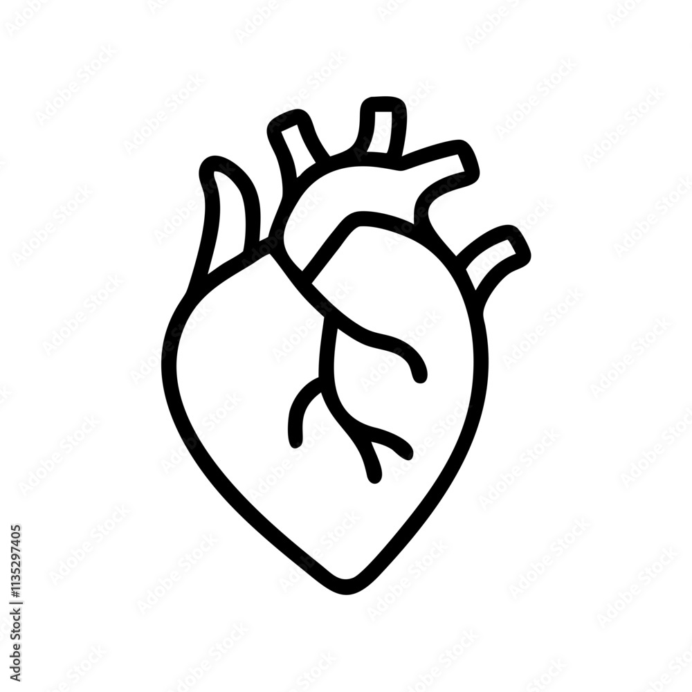 Icon of a Heart Organ