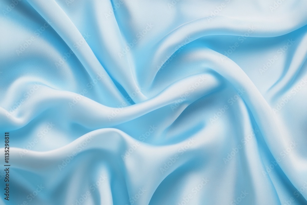 Obraz premium Light Blue Silk Fabric Texture