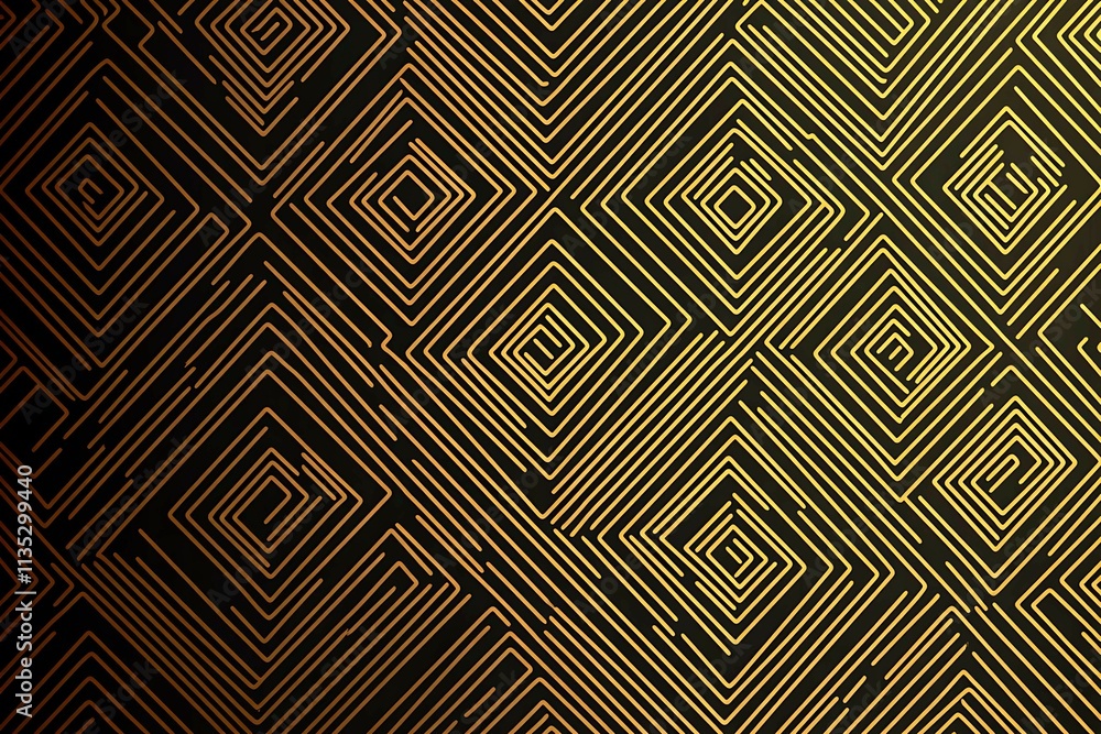 Abstract dark geometric background featuring glowing golden lines and sparkles, creating a modern, futuristic, and elegant design. Abstract dark geometric background featuring glowing golden lines and sparkles, creating a modern, futuristic, and elegant design.