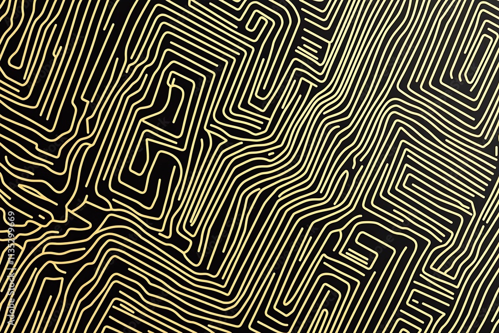 Abstract dark geometric background featuring glowing golden lines and sparkles, creating a modern, futuristic, and elegant design. Abstract dark geometric background featuring glowing golden lines and sparkles, creating a modern, futuristic, and elegant design.