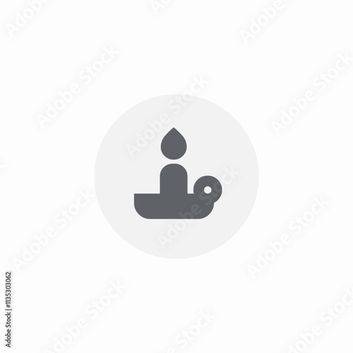 candle holder icon sign vector