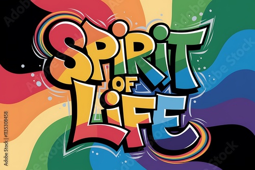 Spirit Of Life Colorful Vibrant Design photo