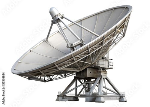 Plakat satellite dish on a roof