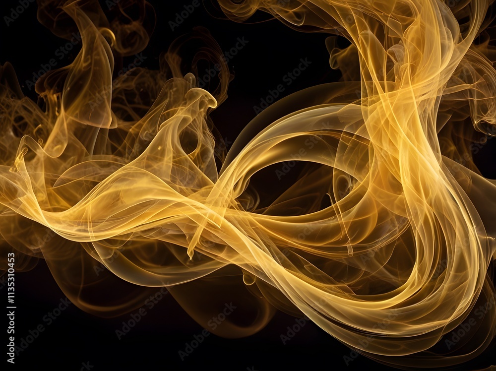 Golden Smoke Abstract Background Texture Golden Smoke Abstract Background Texture